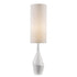 Trans Globe Clive TABLE LAMP CERAMIC VASE WH in White Finish Model: RTL-9171 WH