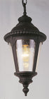 Trans Globe Commons 17 Inch Hanging Lantern in Black Finish Model: 5049 BK