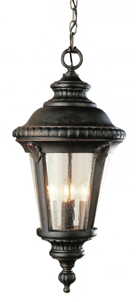 Trans Globe Commons 22 Inch Hanging Lantern in Black Finish Model: 50491 BK