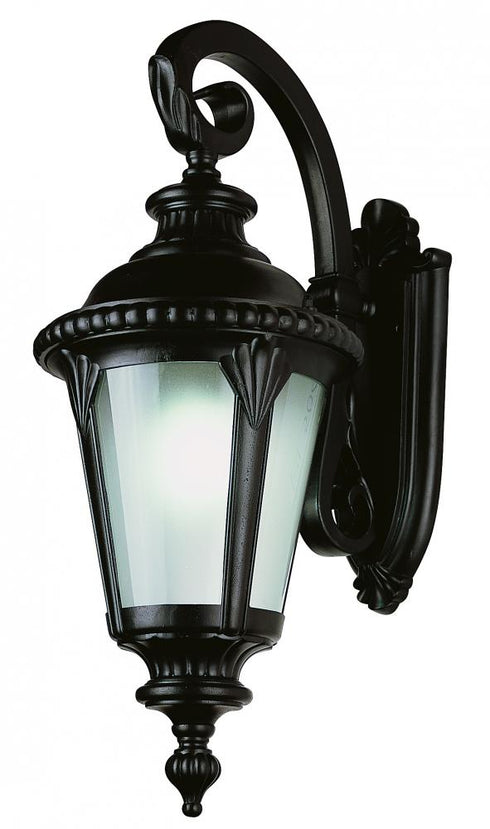 Trans Globe Commons 4 Light LG DOWN WALL BRACKET OUTD in Black Finish Model: 5045 BK