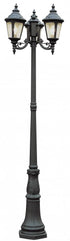 Trans Globe Commons 84.5 Inch Pole Light in Black Finish Model: 5048 BK