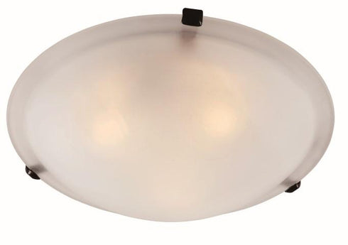Trans Globe Cracka 15 Inch Flush Mount Indoor Ceiling Light in Brushed Nickel Finish Model: 58701 BN