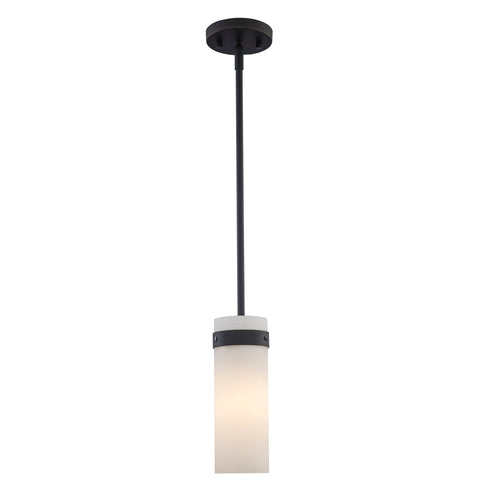 Trans Globe Crosby 1 Light Cylindrical Mini Pendant Model: PND-2176 PC