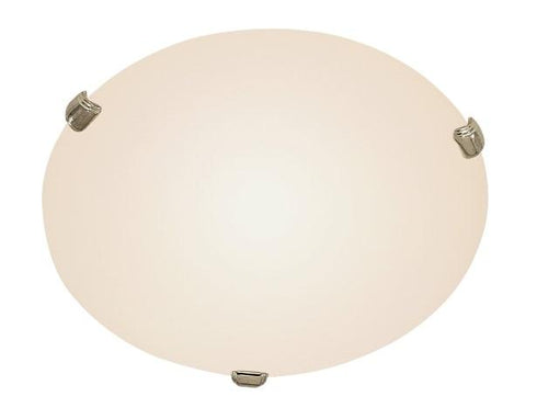 Trans Globe Cullen 12 Inch Flush Mount Indoor Ceiling Light in Brushed Nickel Finish Model: 58706 BN
