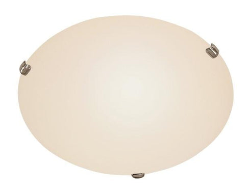 Trans Globe Cullen 15 Inch Flush Mount Indoor Ceiling Light in Brushed Nickel Finish Model: 58707 BN