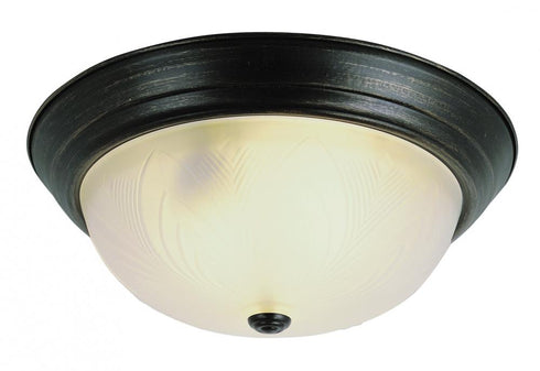 Trans Globe Del Mar 15 Inch Flush Mount Ceiling Light in Brushed Nickel Finish Model: 58802 BN