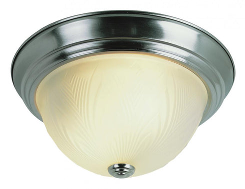 Trans Globe Del Mar 15 Inch Flush Mount Ceiling Light in Brushed Nickel Finish Model: 58802 BN