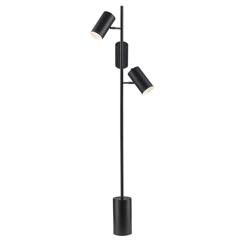 Trans Globe Ethel 3 Light FLOOR LAMP TRIO BK in Black Finish Model: RTL-9173 BK