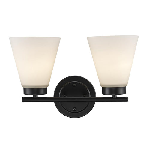 Trans Globe Fifer Vanity Lighting in Black Model: 71802 BK