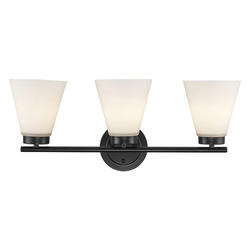 Trans Globe Fifer Vanity Lighting in Black Model: 71803 BK