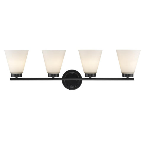 Trans Globe Fifer Vanity Lighting in Black Model: 71804 BK