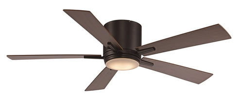 Trans Globe Finnley LED FAN 5 BLADES With WALL CONTR in Black Finish Model: F-1017 BK
