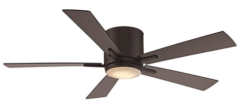 Trans Globe Finnley LED FAN 5 BLADES With WALL CONTR in Black Finish Model: F-1017 BK