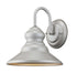 Trans Globe Forest Collection 1 Light Gooseneck Armed Outdoor Barn Wall Light in Silver Finish Model: 50540 SL