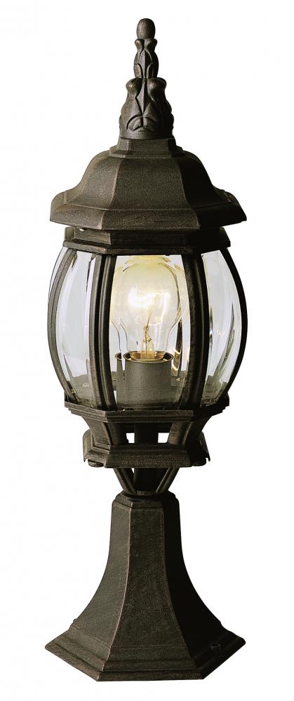 Trans Globe Francisco 20.5 Inch Postmount Lantern Model: 4070 WH