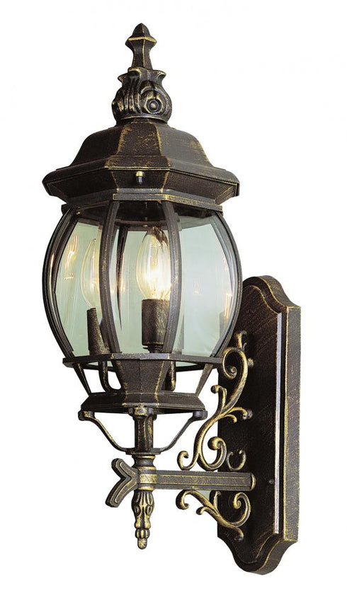 Trans Globe Francisco 3 Light Outdoor Beveled Glass Model: 4051 BC