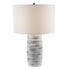 Trans Globe Garrison TABLE LAMP GRAY STONE WH Model: RTL-9177 GRY