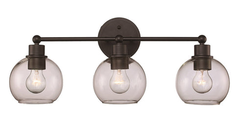 Trans Globe Grand Collection 3 Light Globe Shaded Vanity Model: 22223 BN