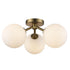Trans Globe Haskell Flush Mount Lighting Antique Gold Model: 11613 AG