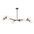 Trans Globe Haskell Flush Mount Lighting Black Model: 11638 BK