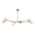 Trans Globe Haskell Flush Mount Lighting Black Model: 11638 BK