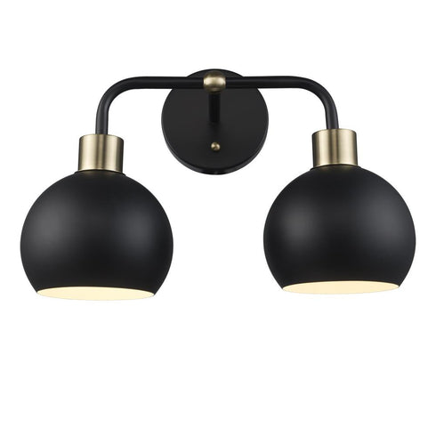 Trans Globe Indigo Vanity Lighting Blac Antique Gold Model: 22532 BKAG-BK