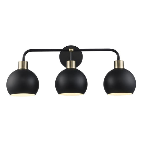 Trans Globe Indigo Vanity Lighting Blac Antique Gold Model: 22533 BKAG-WH