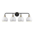Trans Globe Indigo Vanity Lighting Blac Antique Gold Model: 22534 BKAG-BK