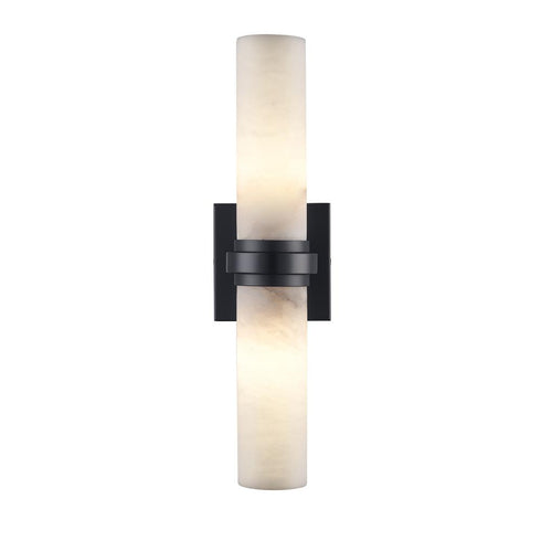 Trans Globe Isla 2 Light Spanish Alabaster Wall Sconce in Antique Gold Finish Model: 22690 AG