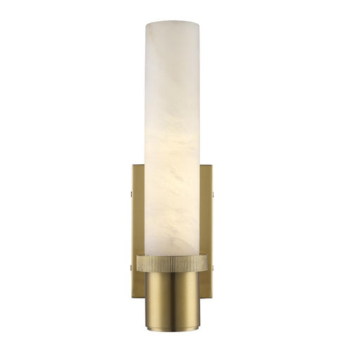 Trans Globe Juneau 1 Light Spanish Alabaster Wall Sconce in Antique Gold Finish Model: 22700 AG