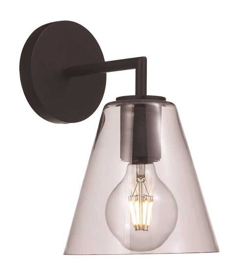 Trans Globe Kennedy 1 Light Indoor Cone Shade Armed Model: 22241 BK