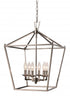 Trans Globe Lacey 16 Inch Pendant Style Cage Chandelier Model: 10266 ASL