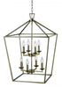Trans Globe Lacey 19 Inch Pendant Style Cage Chandelier Model: 10268 ASL