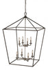 Trans Globe Lacey 26 Inch Pendant Style Cage Chandelier Model: 10265 PC/BK