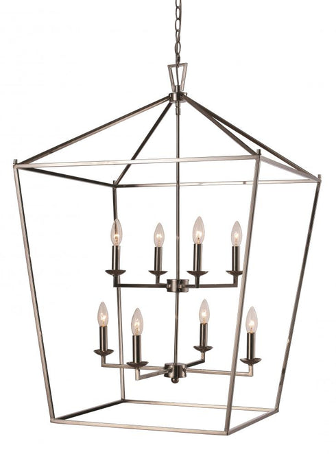 Trans Globe Lacey 26 Inch Pendant Style Cage Chandelier Model: 10265 PC/BK