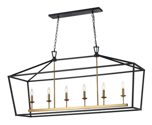 Trans Globe Lacey 49 Inch Pendant Model: 10267 BK/AG