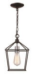 Trans Globe Lacey Too 1 Light Lantern Pendant Model: 30261 BK