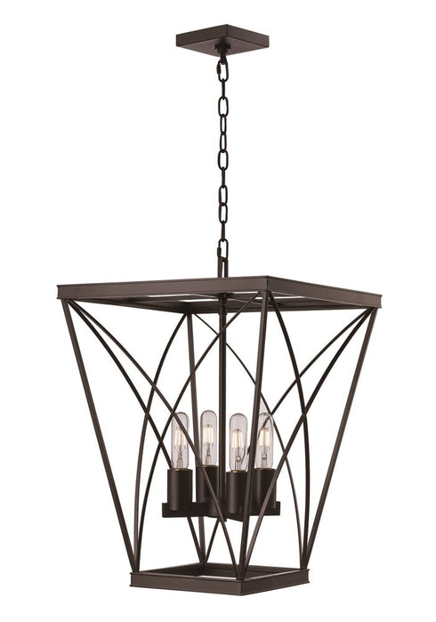 Trans Globe Legacy 4 Light Inverted Cage Pendant Model: 11224 ROB