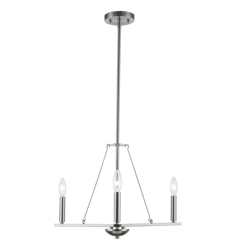 Trans Globe Linden Pendant Lights Brushed Nickel Model: 11643 BN