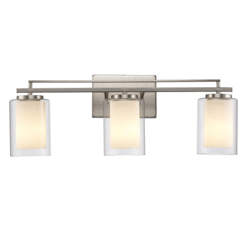 Trans Globe Lisbon Vanity Lighting Brushed Nickel Model: 22483 BN