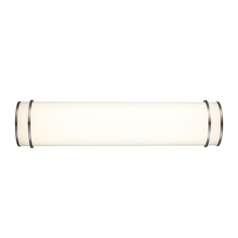 Trans Globe Marlow LED SCONCE 24 Inch DOUBLE RING BN in Brushed Nickel Finish Model: LED-22574 BN