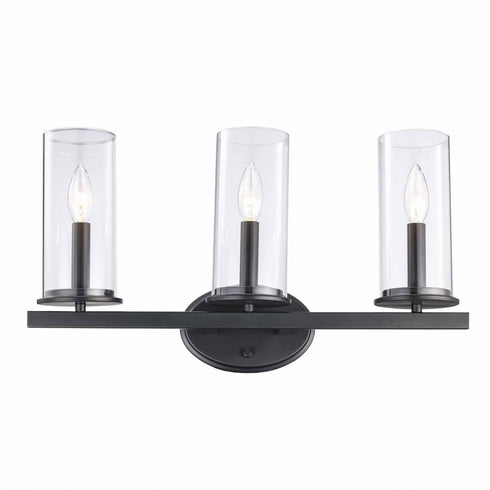 Trans Globe Meadowlark 3 Light Shaded Vanity Bar Model: 71733 BK