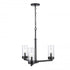 Trans Globe Meadowlark Chandeliers in Black Model: 71735-3 BK