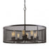 Trans Globe Mesh 30 Inch Drum Chandelier Model: 10229 BN