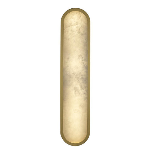 Trans Globe Minerva 22' ALABASTER CIRCLR SCONCE AG in Antique Gold Finish Model: LED-22652 AG