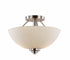 Trans Globe Mod Pod 2 Light 13.5 in. Semi Flush Ceiling Light in Brushed Nickel Finish Model: 70527 BN