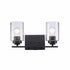 Trans Globe Mod Pod 2 Light Glass Drum Shaded Vanity Bar Model: 80522 BN