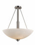 Trans Globe Mod Pod 3 Light Glass Bowl Pendant in Brushed Nickel Finish Model: 70528-1 BN