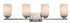 Trans Globe Mod Pod 4 Light Glass Drum Shaded Vanity Bar in Brushed Nickel Finish Model: 70524 BN