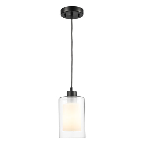 Trans Globe Modesto Collection Dual Cylinder Glass Shade Model: PND-2178 BN